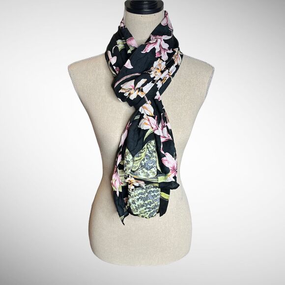 G by Giuliana Lightweight Floral Printed Scarf NWOT - Picture 1 of 6